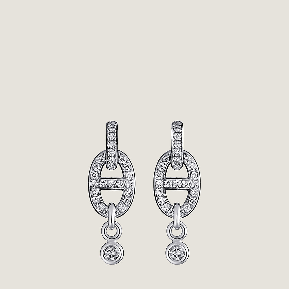 Chaine d'Ancre Enchainee earrings, small model | Hermès Canada